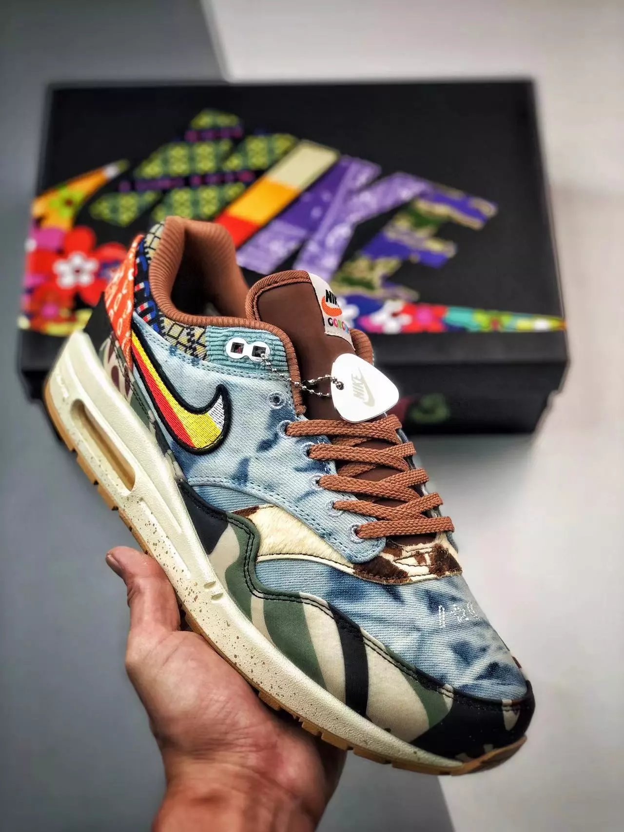 Nike Air Max 1 Wave Burgundy Sneakers - 47
