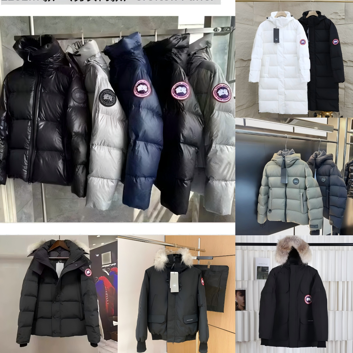 Canada Goose Black Fur Trim Jacket