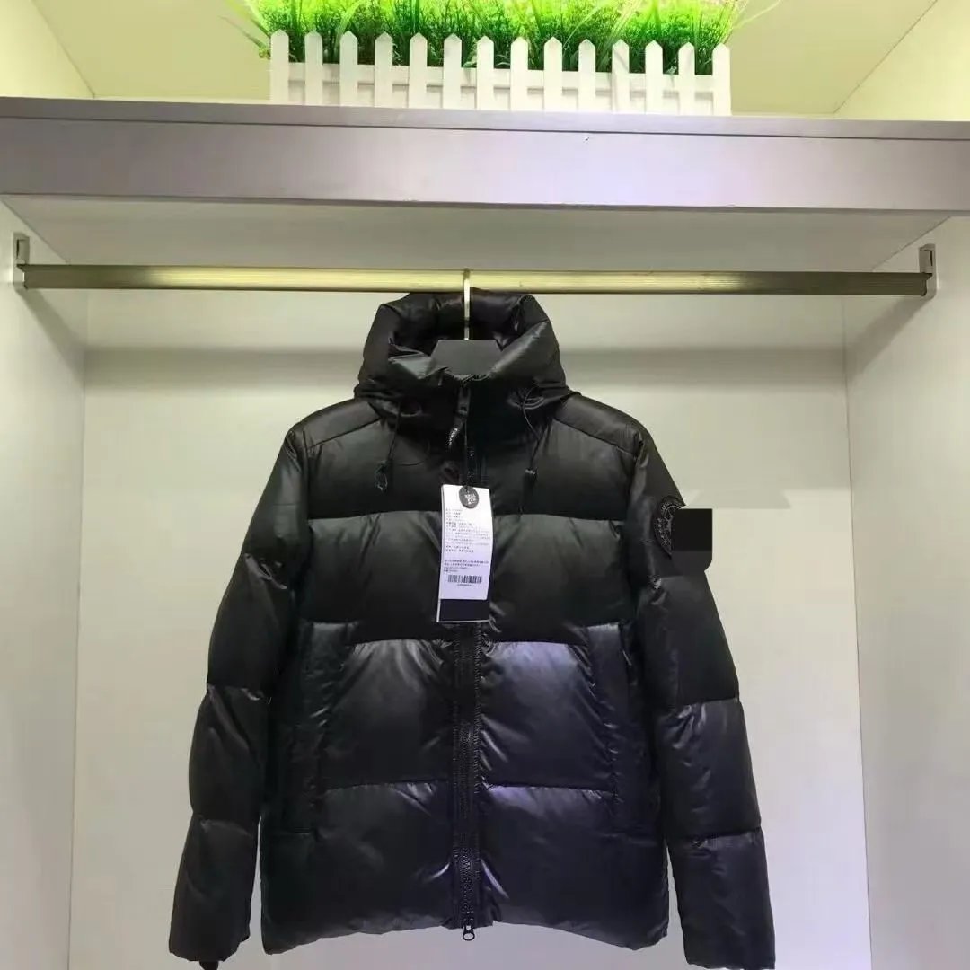 Unbranded Down Jackets Hooded quilted puffer jacket — Black Label 01