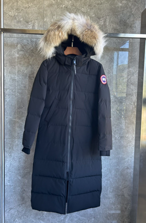 Unbranded Down Jackets Hooded quilted puffer jacket — Long style 01