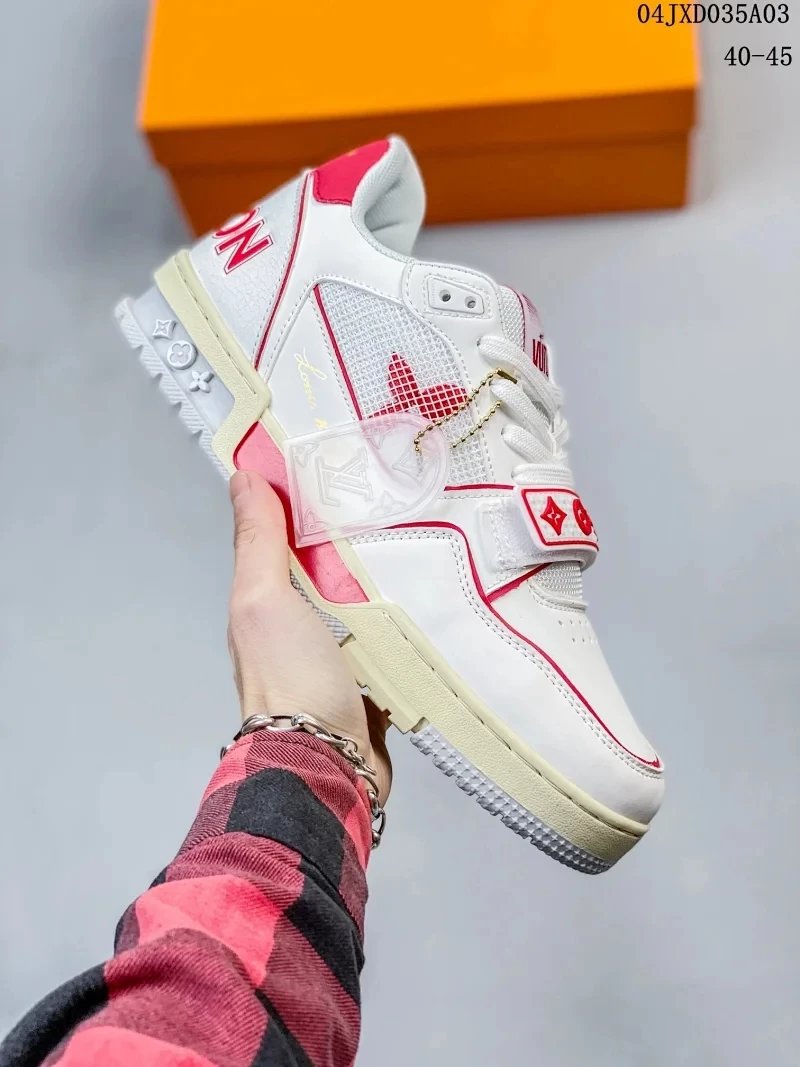 Velcro White Red