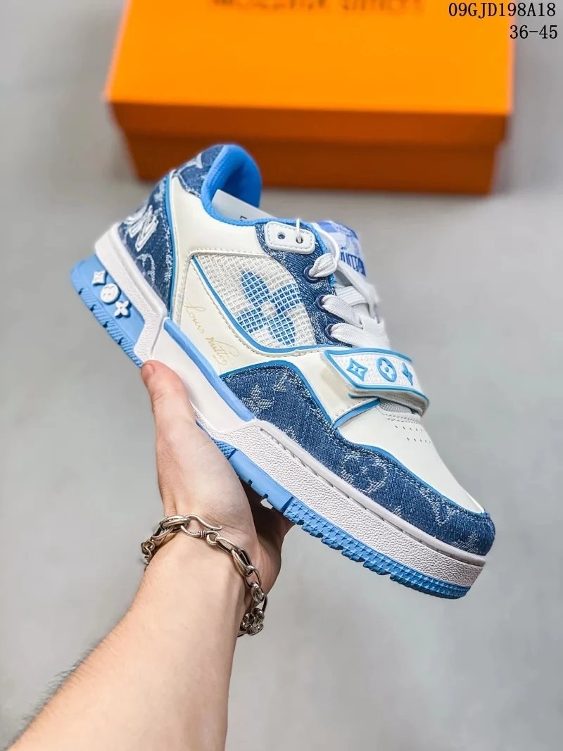 Velcro White Blue