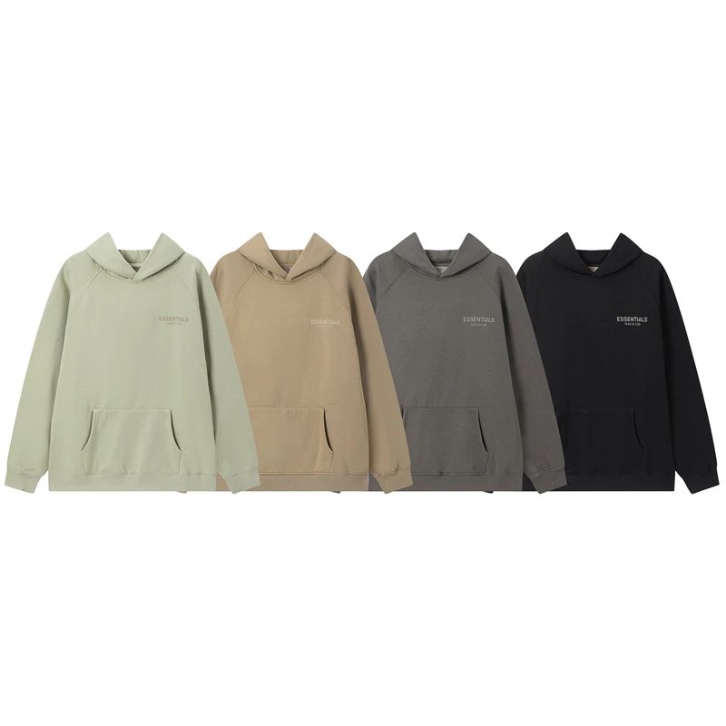 LD931 fall and winter new tide FOG FEAROFGOD ESS men's and women's couples models English printing loose 300 grams of fine cotton padded hooded guard pure cotton hoodie shirt S-XL