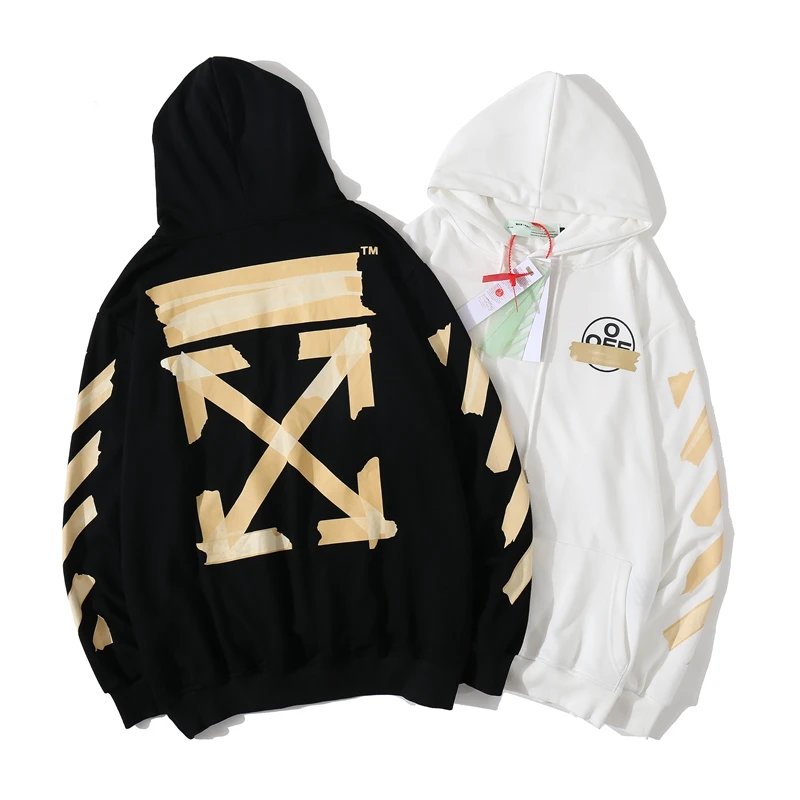 BM822 Premium Terry Hoodie: Fall & Winter New Arrival, Streetwear Graffiti Printed Cotton Hoodie for Men, Black & White, M-XXL