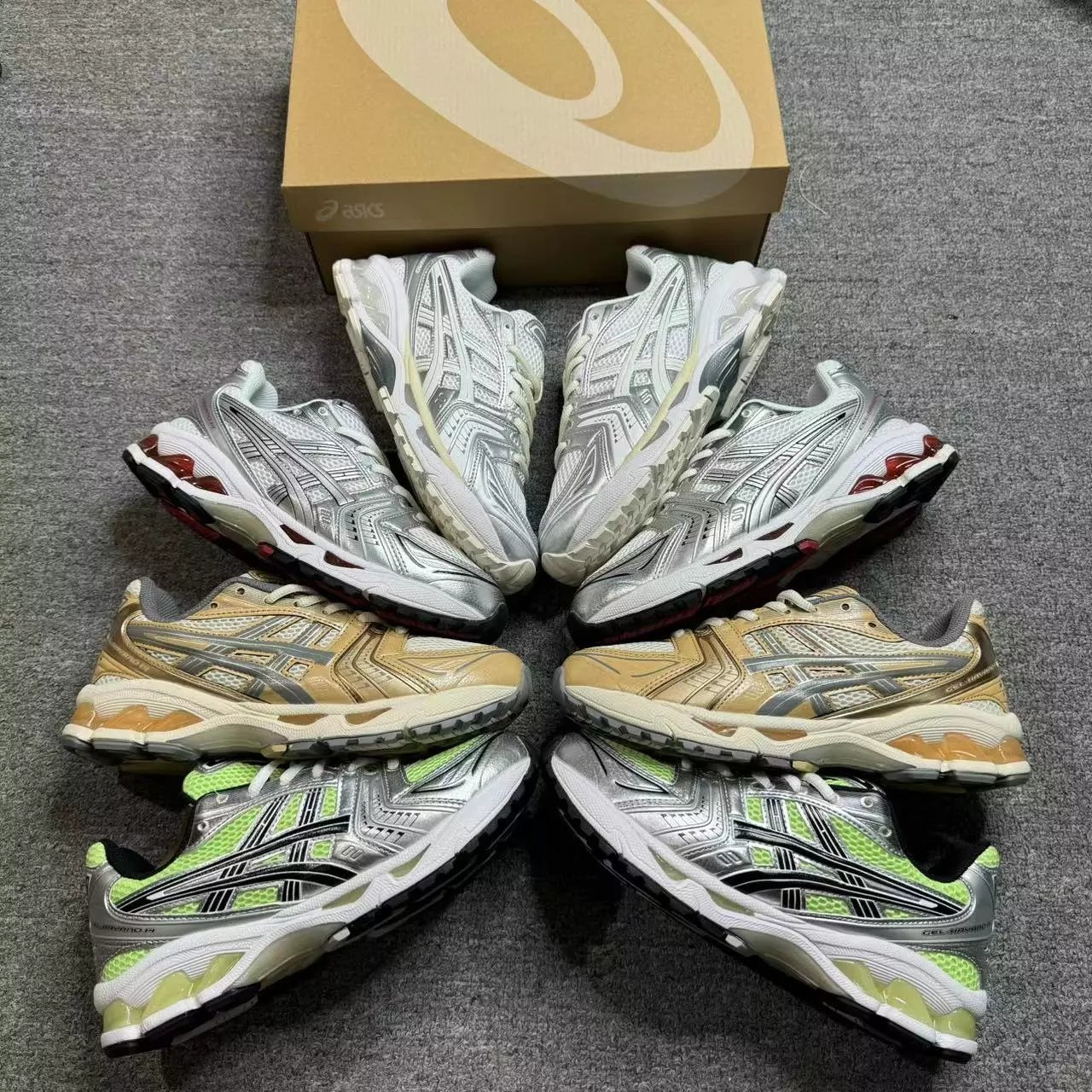AssGel Kayano14 retro shock-absorbing low top running shoes for both men and women