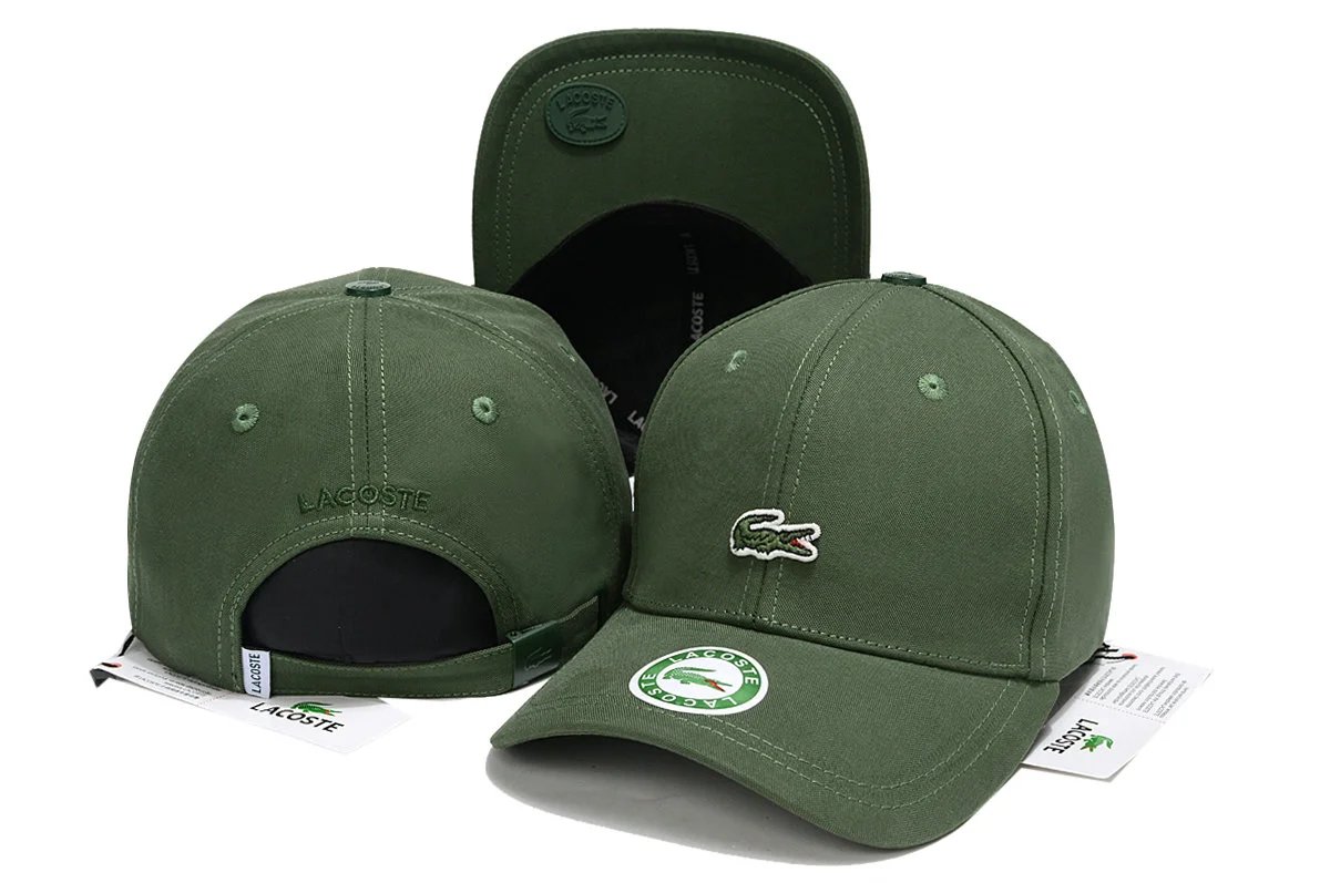 LACOSTE Peaked Cap 鳄鱼新款调节帽棒球帽子 男女防晒帽韩版百搭遮阳帽港风休闲帽 11