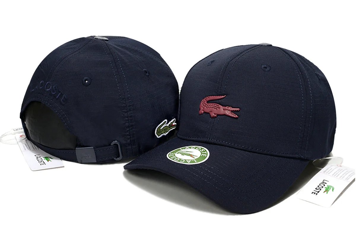 LACOSTE Peaked Cap 鳄鱼新款调节帽棒球帽子 男女防晒帽韩版百搭遮阳帽港风休闲帽 2