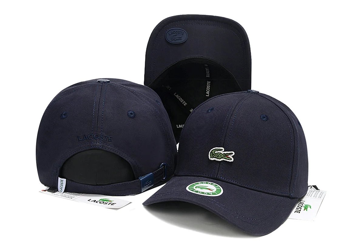 LACOSTE Peaked Cap 鳄鱼新款调节帽棒球帽子 男女防晒帽韩版百搭遮阳帽港风休闲帽 9