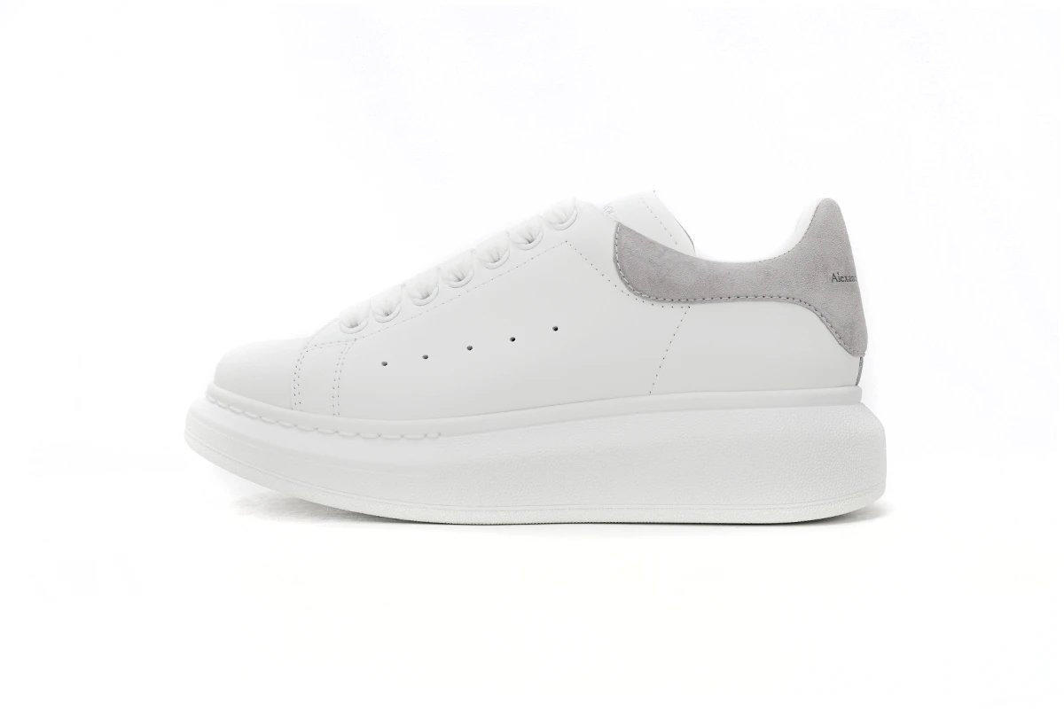 灰绒 麦昆头层皮女神专属夏季小白鞋 Alexander McQueen Sneaker Gray Velvet