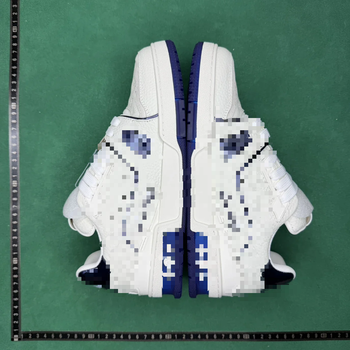 Amiri Skel Top Low White Blue Sneakers