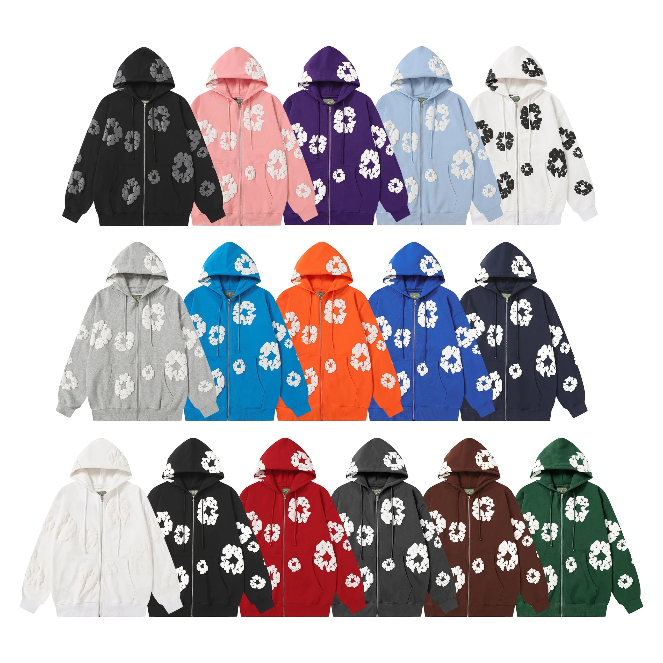 DENIM TEARS Floral Print Hoodi