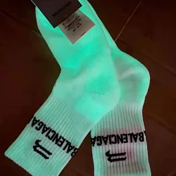 thumbnail for Paris luminous socks handsome tube socks fluorescent couple socks nightclub disco socks ins tide socks B letter p39.9