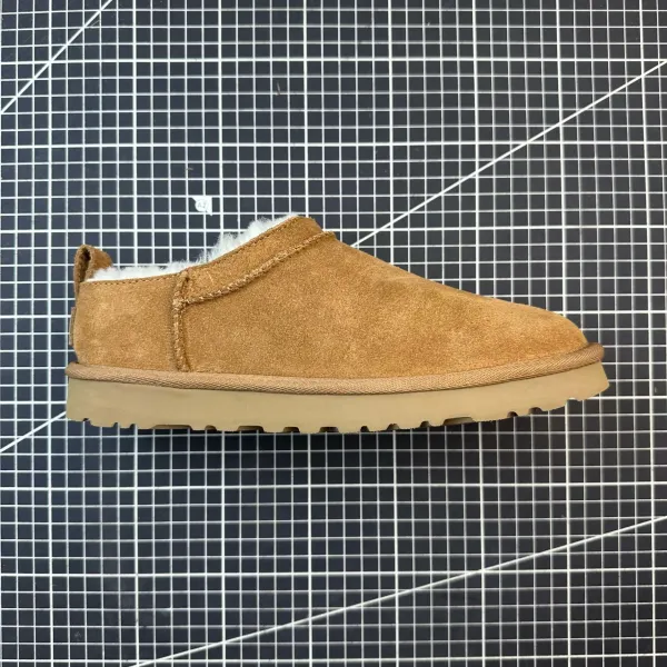 UGG Classic Ultra Mini Shearling-Lined Slip-On Boots Beige - 1
