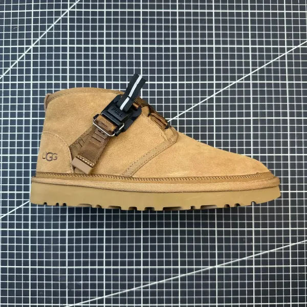UGG Tasman Strap Beige Suede Snow Boots - 1
