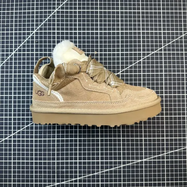 UGG Tasman Platform Sneaker Beige Snow Boots - 1