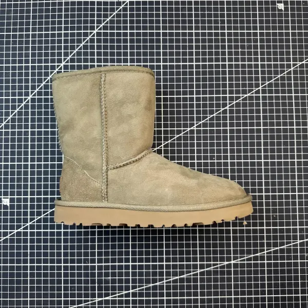 UGG Classic Mini II Beige Suede Snow Boots - 1
