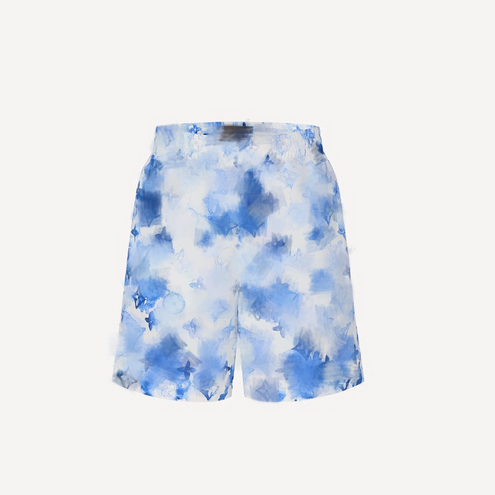 Gradient floral beach shorts