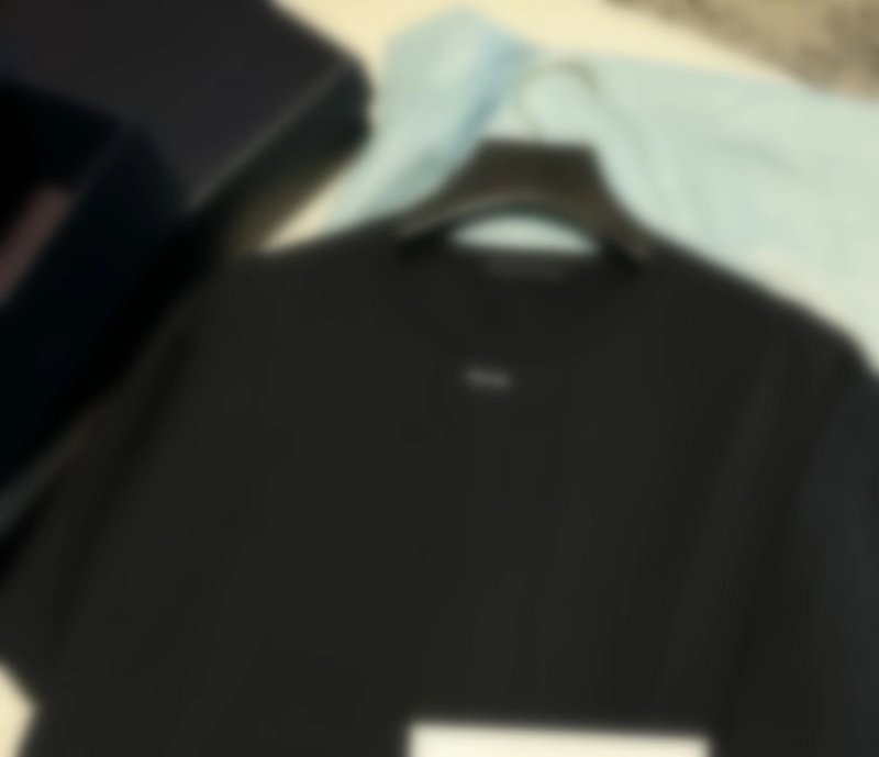 P219 小logo字母T恤黑色
