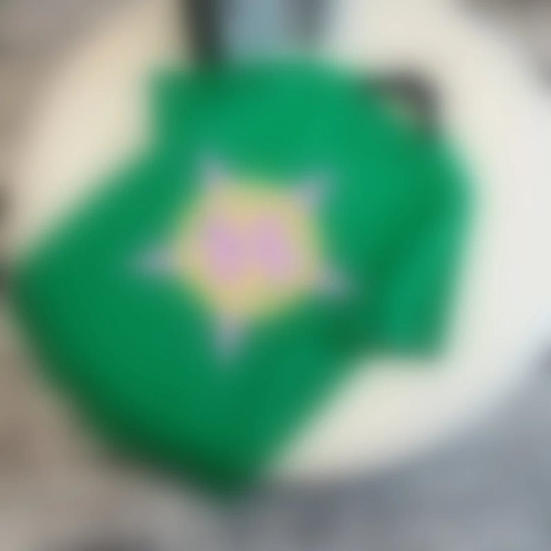 P219 绿色五角星T恤