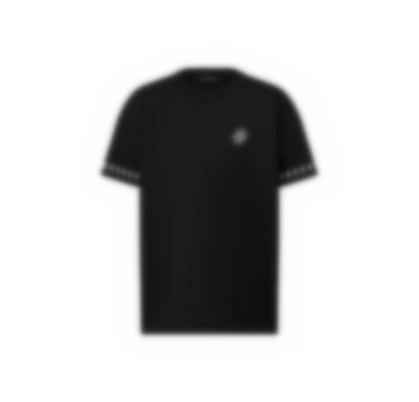 Cuffs Logo Jacquard Short Sleeve Black