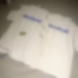 thumbnail for B back blue print short sleeves