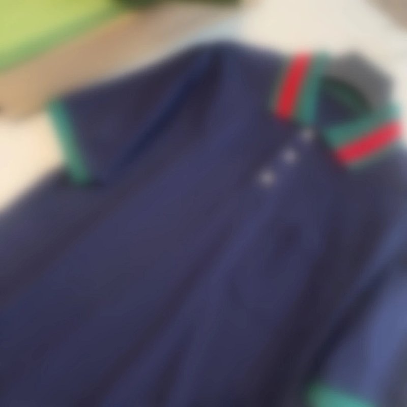 P289 织带衣领Polo深蓝