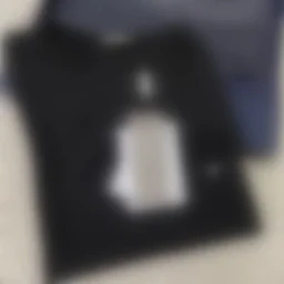 thumbnail for 蜜蜂刺绣T恤黑色