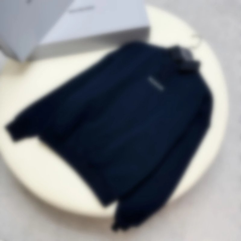 Paris Letter Double Collar Sweatshirt