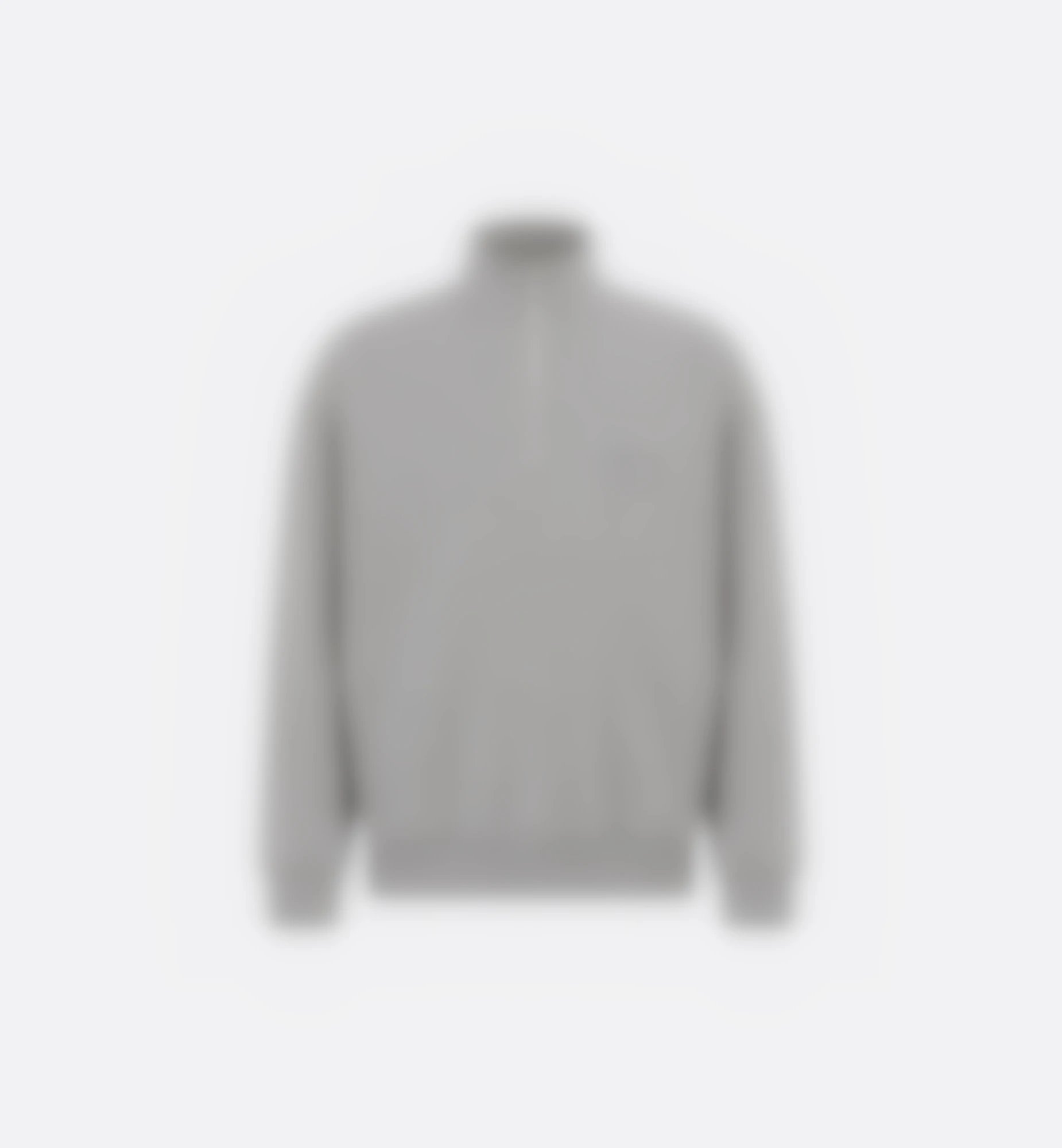 Half-Zip Hooded Sweatshirt in Gray