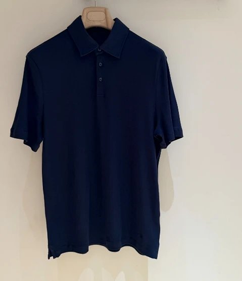 P319 海军蓝纯色POLO衫