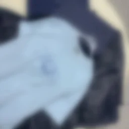 thumbnail for 字母小猫刺绣短袖 蓝色