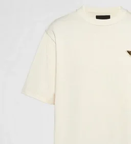 thumbnail for Gold triangle logo T-shirt apricot