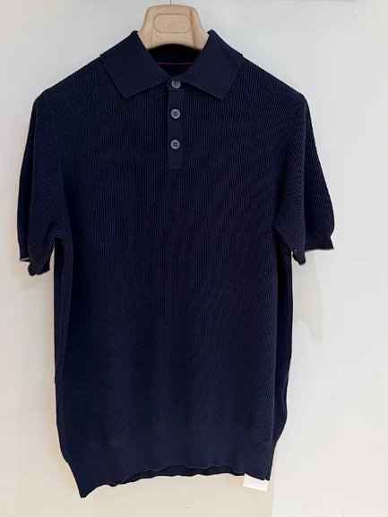 P379 海军蓝纯色POLO衫