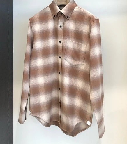 Pure Cotton Gradient Check Shirt