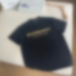 thumbnail for BU gold letterprint T-shirt black