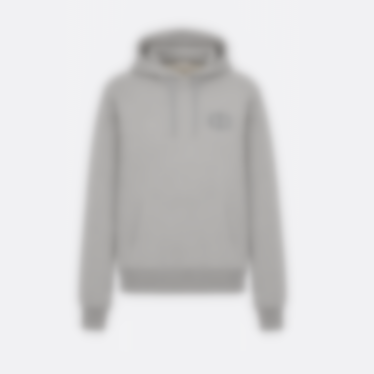 DC Embroidered Hoodie in Grey