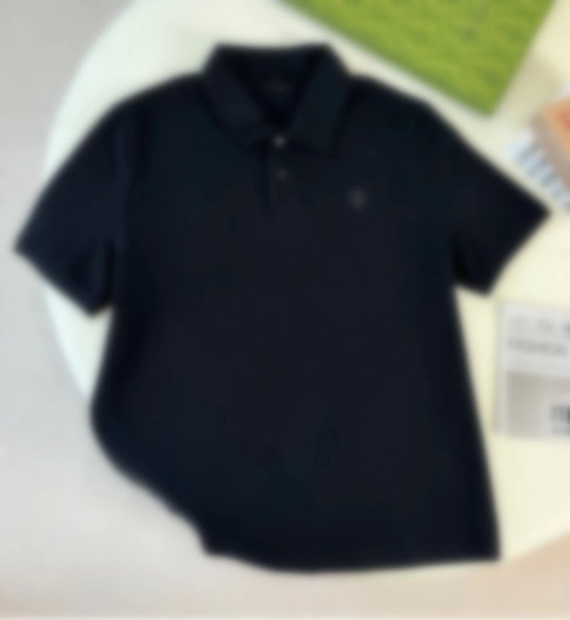 P299 黑色徽章刺绣POLO衫