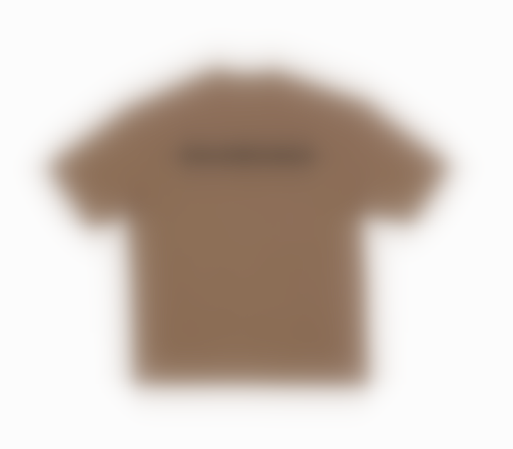 Embroidered Coffee Color Tee