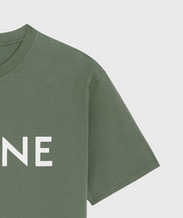 C Printed Tee Military Green