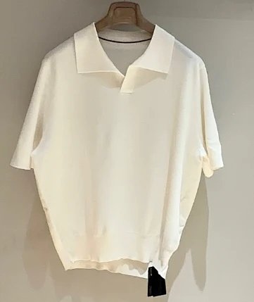 P609 羊毛POLO衫 杏色