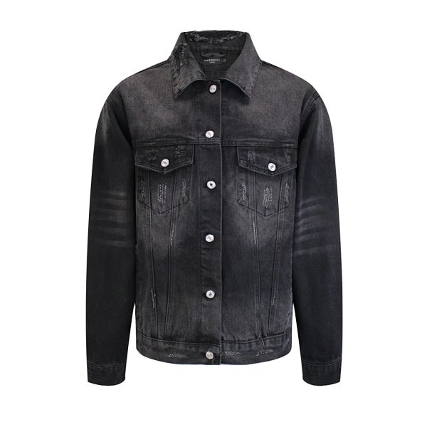 24ss BLCG Washed Hole Denim Jacket