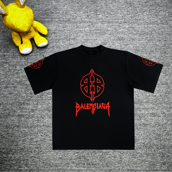 Blcg Paris Shaped Double-B Crack-Print Short-Sleeve Tee