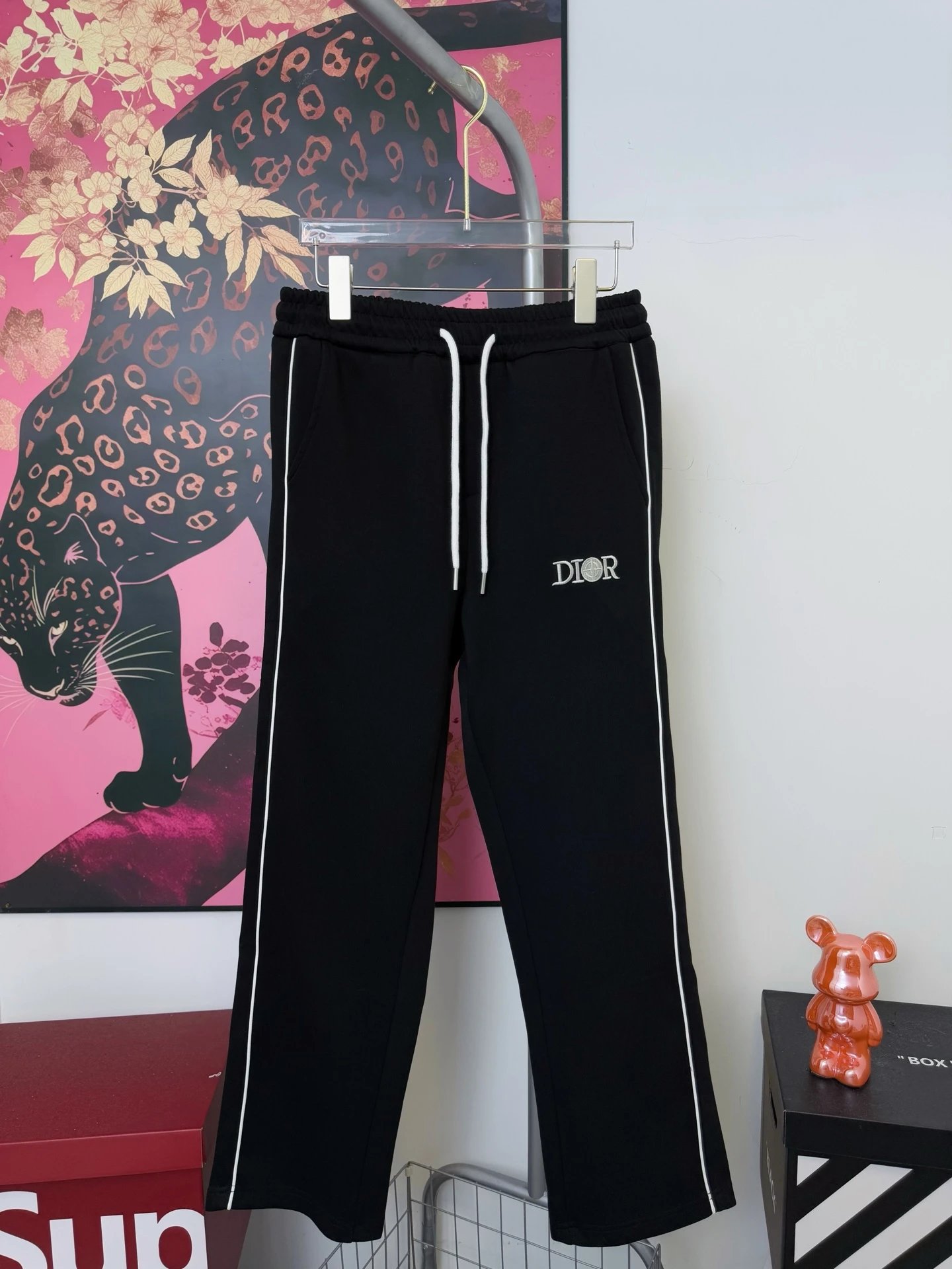 D10R x Stone Is * * letter embroidered pants