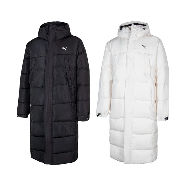 PUM * Biao * duck down long small standard hooded down jacket