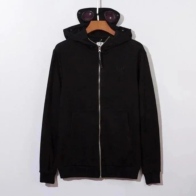 C.P. Company Goggle Hoodie Army Green Outerwear - 11