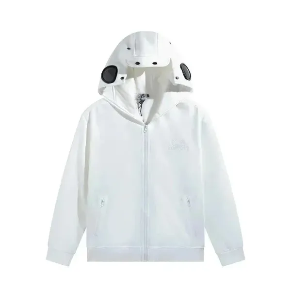 CP Company x A Bathing Ape White Goggle Hoodie - 1