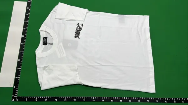 Balenciaga Logo Print White T-Shirt - 1
