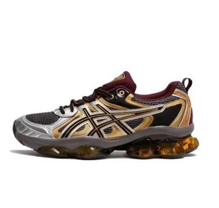 Asics Gel-Kayano 14 Gold Burgundy Running Shoes - 1