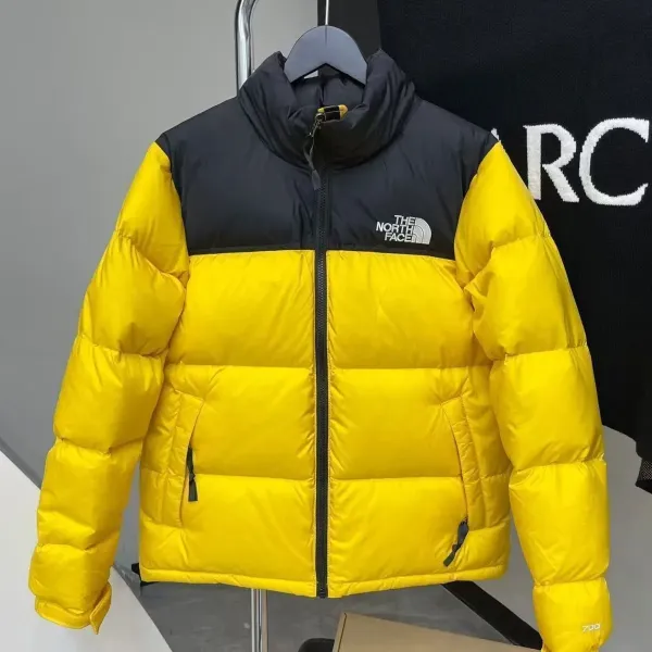 The North Face 1996 Retro Nuptse Yellow Black Down Jacket - 1