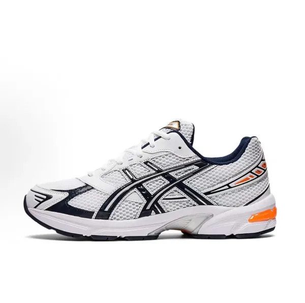 Asics Gel-Kayano 14 White Navy Orange Running Shoes - 1